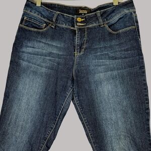 Secrets By David Vered Jeans Size 12 Women Dark Blue Denim‎ Raw Hem Academia Y2K